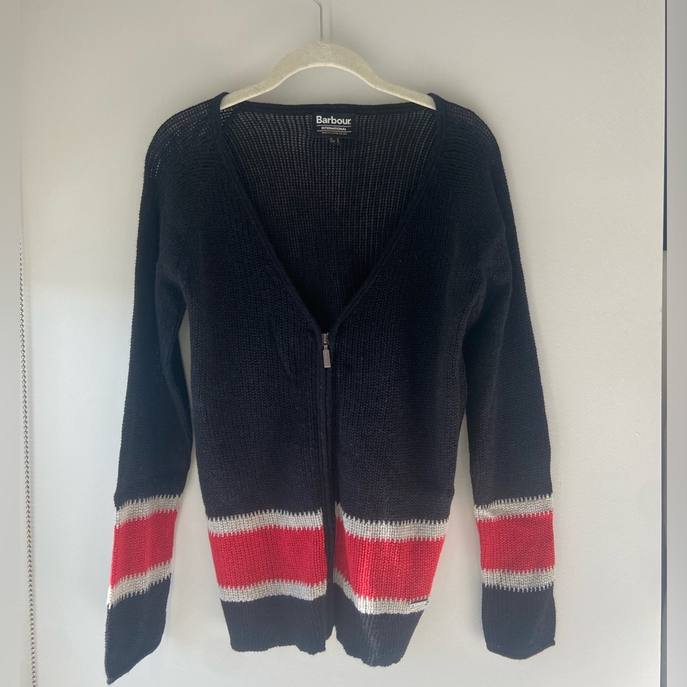 Barbour Knit Navy Cardigan